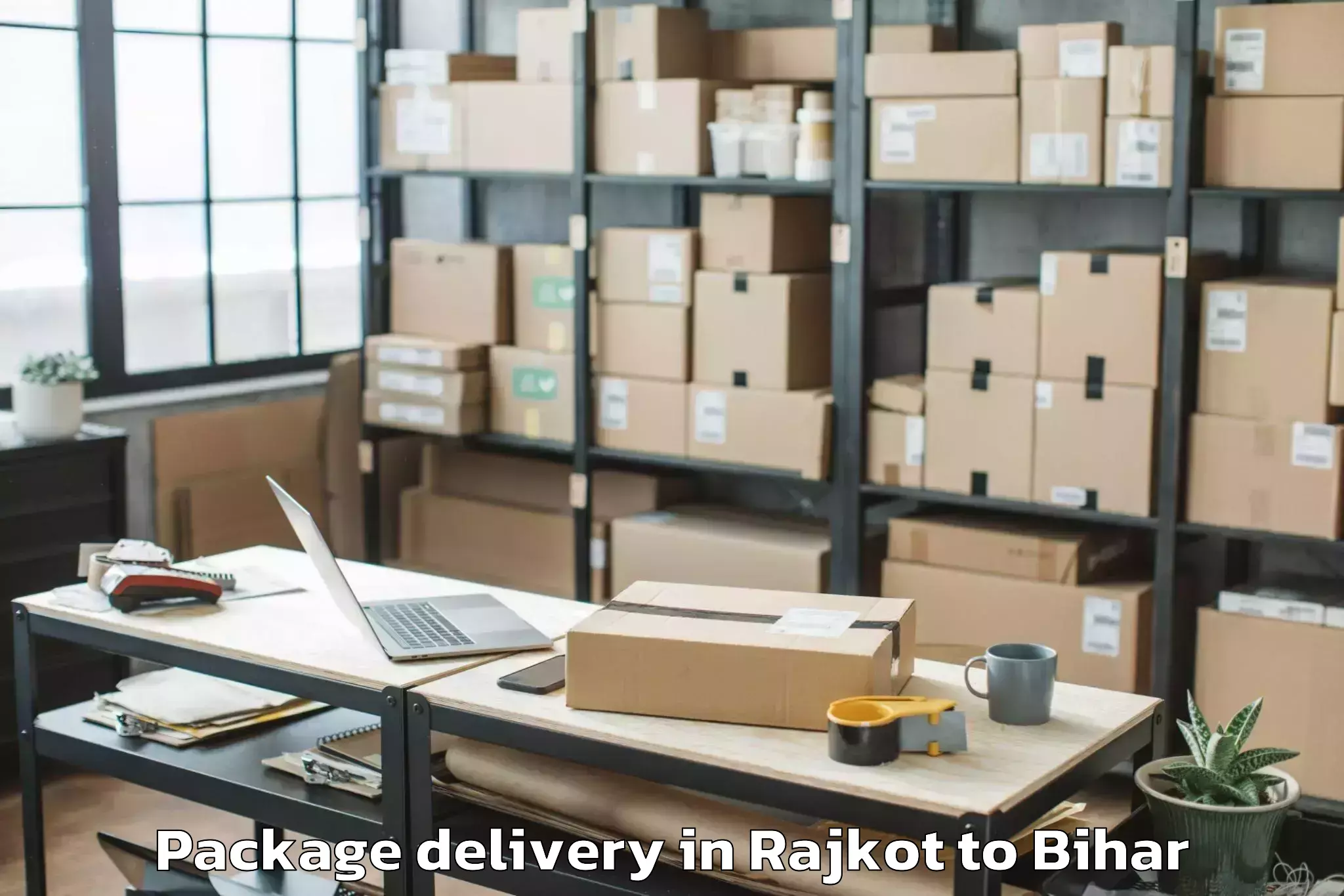 Quality Rajkot to Areraj Package Delivery